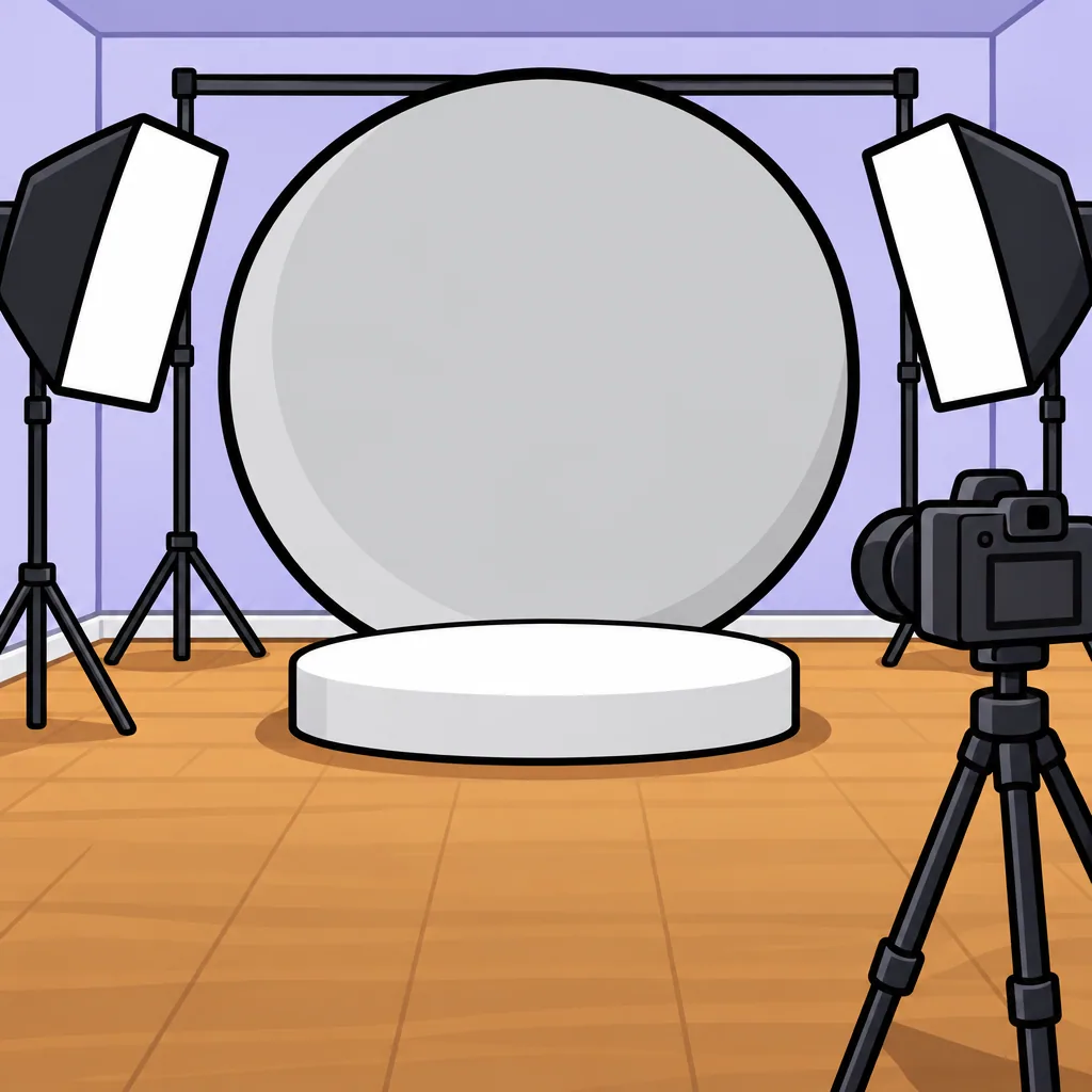 an empty photo studio